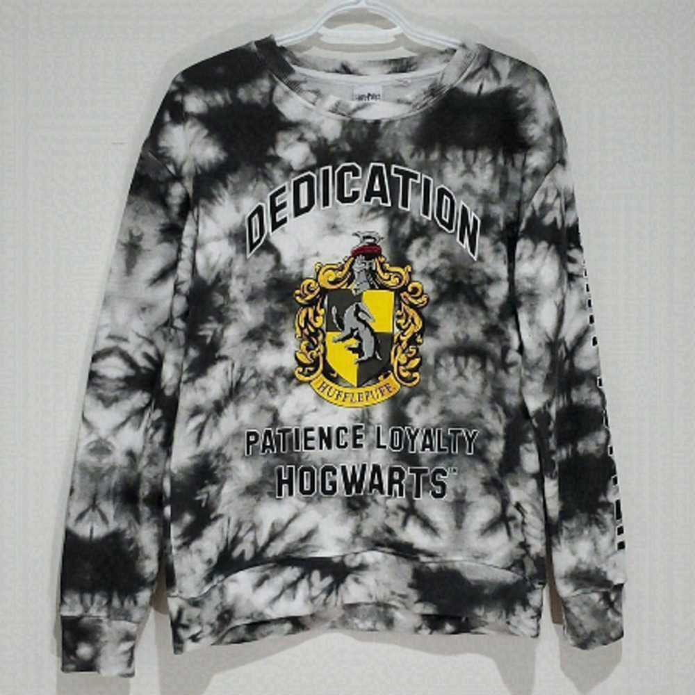 Harry potter small black and grey long sleeve crewneck sweater